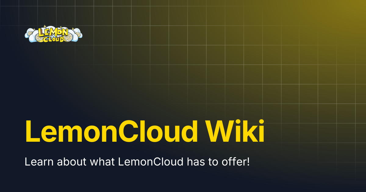 LemonCloud Wiki | LemonCloud Docs